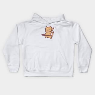 Cute Kitty Hula Hoop Kids Hoodie